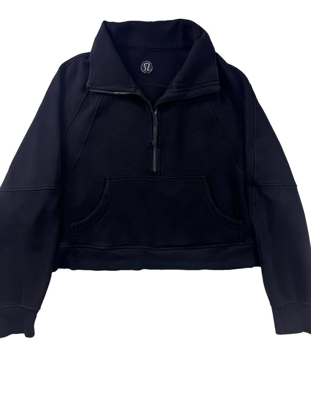 Lululemon Scuba Oversized Funnel Neck Half Zip Sweatshirt Black XL XXL